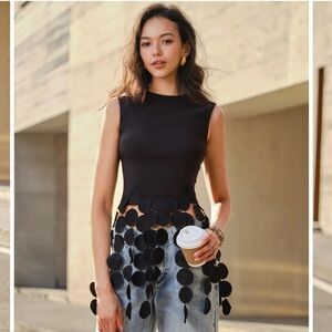 Commense Crop Tassel Tank Top